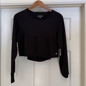 7 Goals Black Crop Top